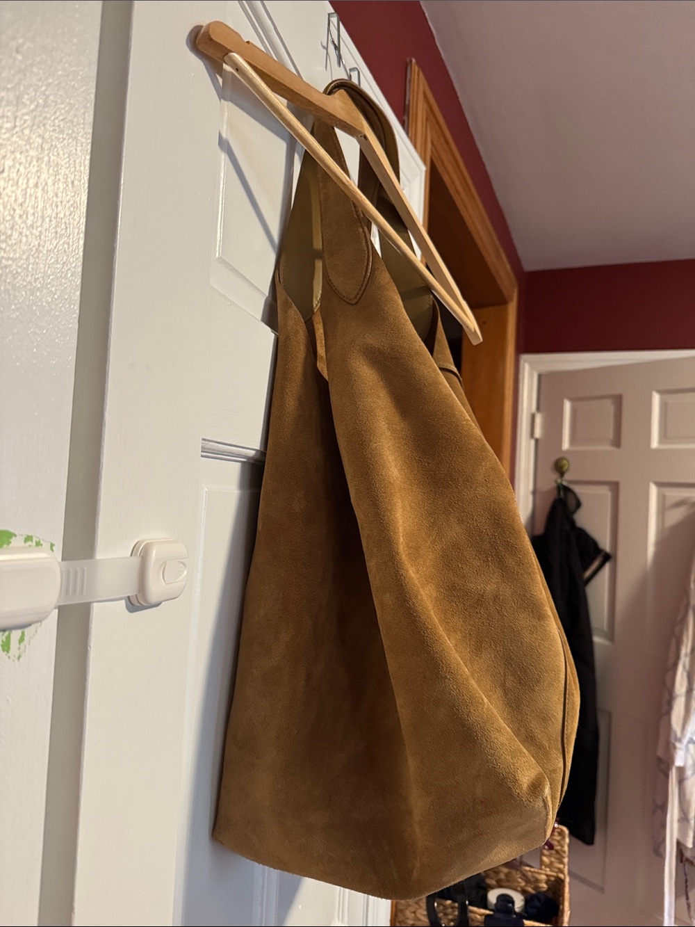 Polo by Ralph Lauren Brown Suede Tote Bag - Picture 11 of 12